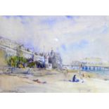 Arthur Harewood (20th century British), Brighton Pier, pastel and pencil, signed and dated '57 to