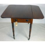 A 19th century mahogany pembroke table