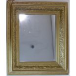 A giltwood mirror, with thistle decoration to frame, 67 x 60cm