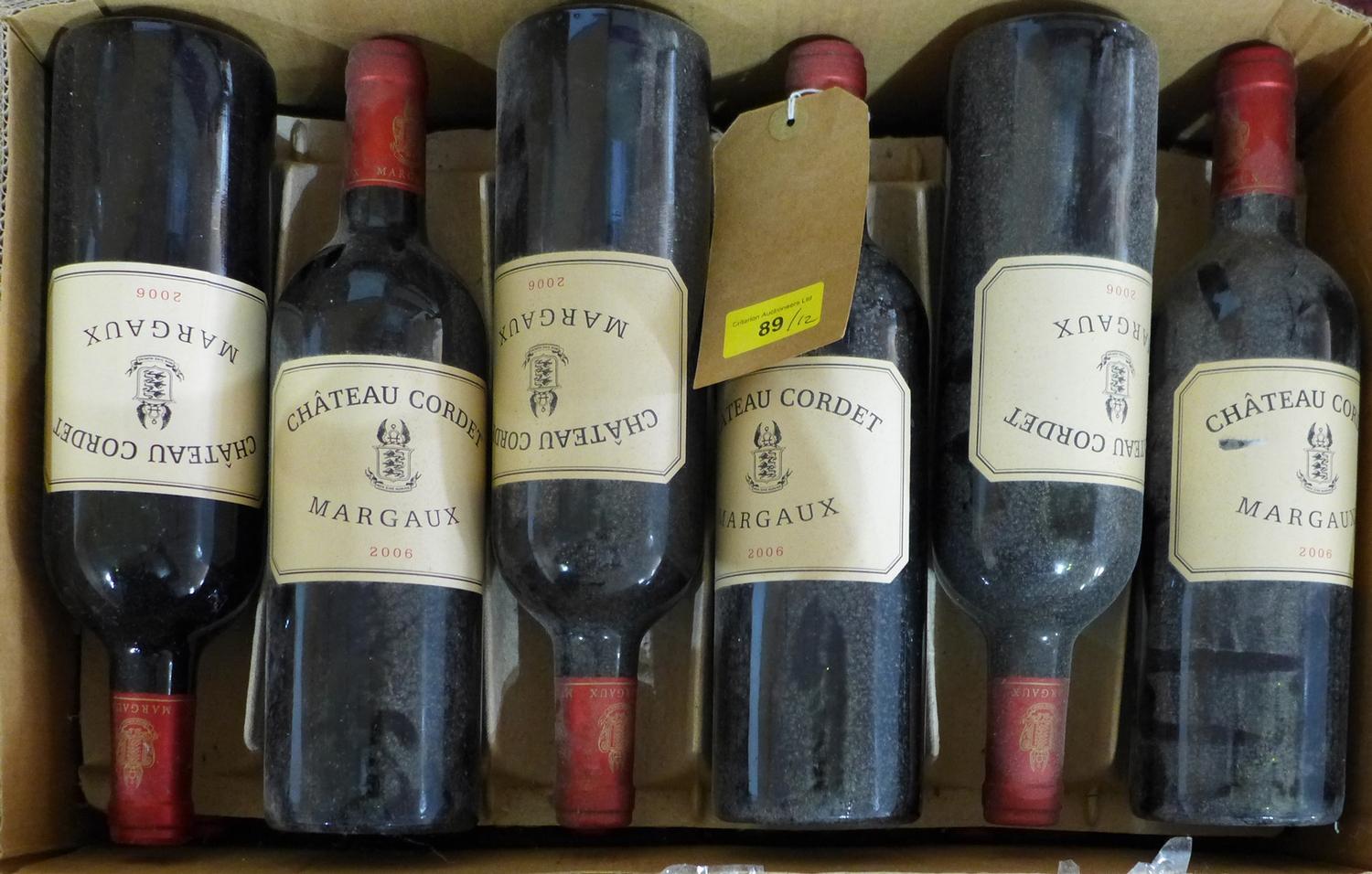 Château Cordet, 2006, Margaux, 12 bottles