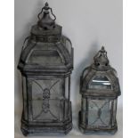 A pair of storm lanterns