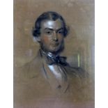 George Richmond, RA (1809-1896), portrait of a young gentleman half-length in formal attire dated