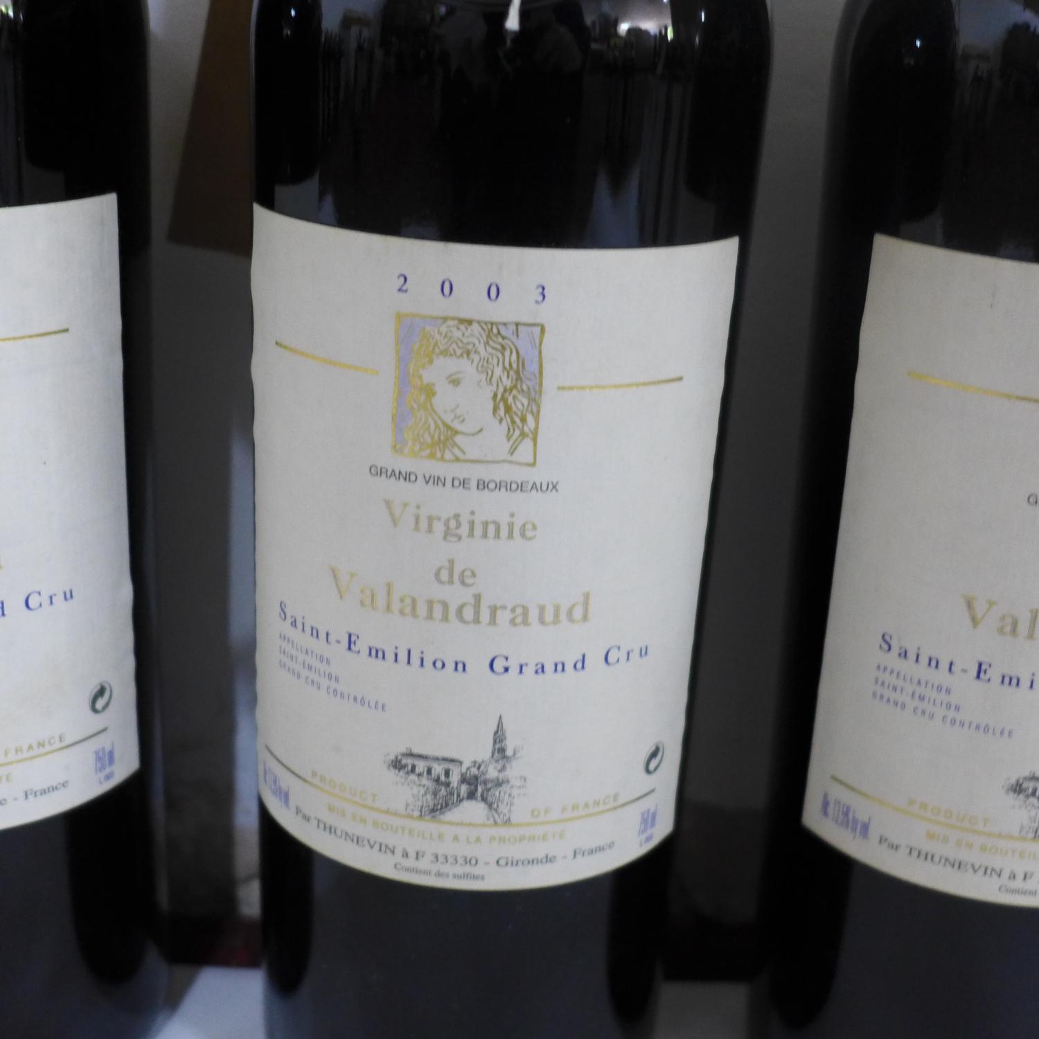 Chateau Virginie de Valandraud, 2003, Saint-Emilion Grand Cru, 75cl, 3 bottles - Image 2 of 2