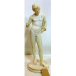 A 20th century figure of a Classical figure, H.62cm