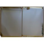 A large pair of contemporary gilt framed mirrors, 121 x 80cm