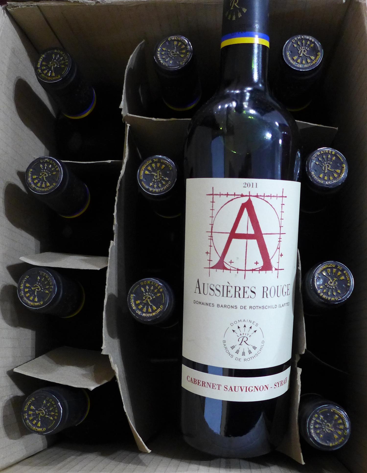 Domaines Barons de Rothschild 'Aussieres' Rouge, 2011, IGP Pays d'Oc, Cabinet Sauvignon-Syrah, 12