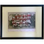 Woolwich Arsenal Team for 1905-06 picture in an ebonised frame, 20 x 28.5cm, frame: 45 x 35cm