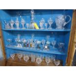 A large collection of 20th century crystal, to include Doulton, Edinburgh, Webb & Corbett and Stuart