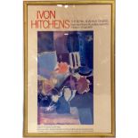 A printed exhibition poster for Ivon Hitchens at The Royal Academy of Arts, Burlington House,