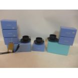 14 unused Wedgwood black basalt tea cups and saucers - 6 of which are in original boxes, others in