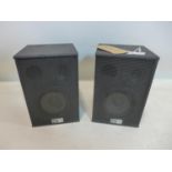 A pair of PSI Relec (Swiss) studio monitors, 24 x 16 x 16cm