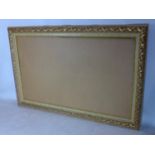 A large part gilt wood picture frame, 117 x 177cm