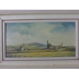 Geoff Shaw, 'Wheal Peevor Mine 1981', oil on board, signed lower right, inscribed to verso, 14 x