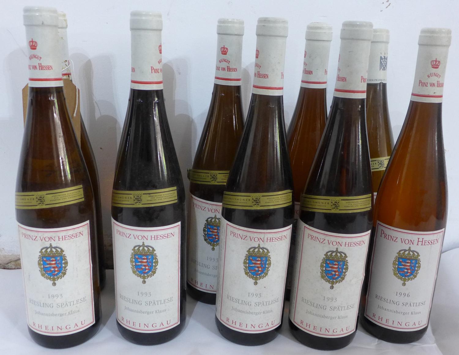 Prinz von Hessen, 1993, Riesling Spätlese, Johannisberger Klaus, 10 bottles