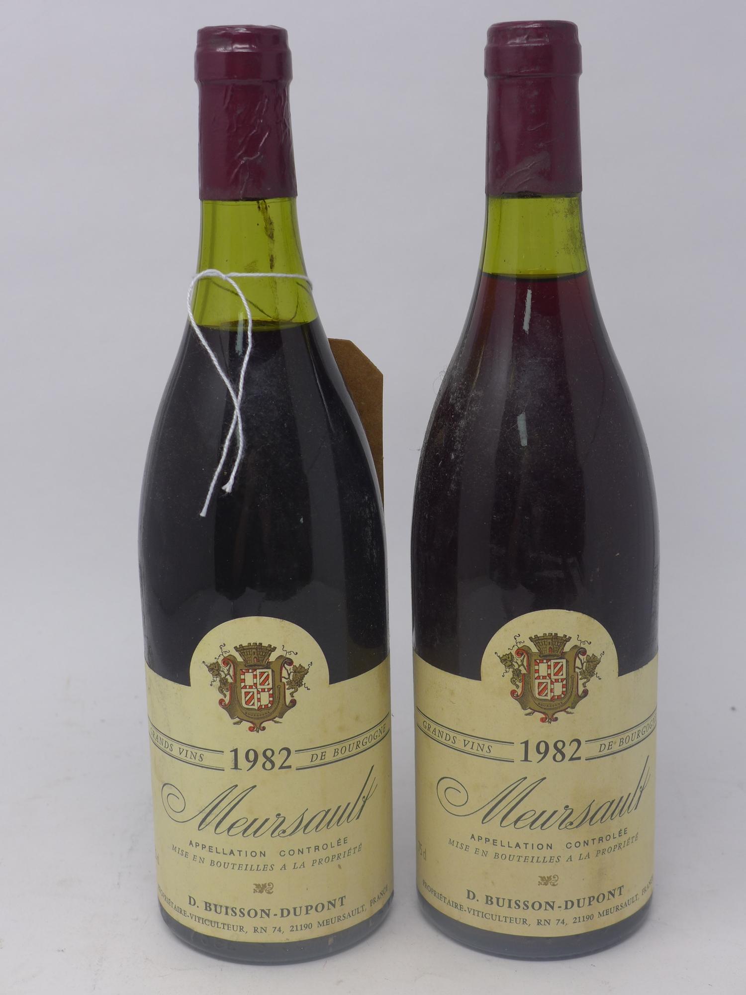 Meursault, 1982, Grand Vins de Bourgogne, D. Buisson - Dupont, 750ml, 2 bottles