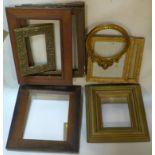 Ten various picture frames