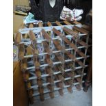 Two 36 bottle wine racks, 62 x 62 x 23cm