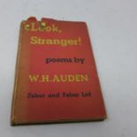 A 1st edition copy of Look, Stranger! Poems by W.H Auden, Published by Faber and Faber, London, 1936