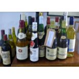 A large collection of wine, to include 2 bottles of Muscadet A. de Marconnay 1976; 1 bottle of