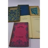 A collection of 5 poetry books to include 'poems 1905-1925' by t.s Eliot, 'a letter to madan