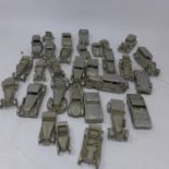 A collection of Danbury Mint pewter cars (qty)