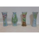 Four Chinese porcelain vases, tallest H.38cm