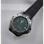 A Gentleman's Breitling wristwatch '1884 model', with grey dial, date aperture and outer bezel on