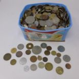 A large collection of British and International coins (qty)