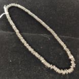 A Links of London sterling silver and rhodium plated necklace, L: 40cm, 147g