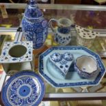 A collection of 10 antique Delft pieces