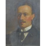 Early 20th century school, Portrait of a Gentleman, oil on canvas, in glazed giltwood frame, 56 x