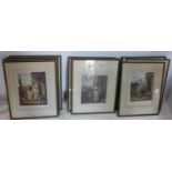 After Francis Wheatley, set of 12 cries of London prints by E. Jackson Stodart, framed and glazed