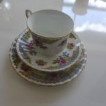 2 Staffordshire bone china tea-sets in the 'Regency' pattern (18 items) and 'Blue Roses' pattern (22