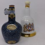 Royal Salute 21 Year Old Blend Scotch Whisky 75cl, together with a Commemorative porcelain