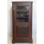 A Victorian mahogany music cabinet, H.102 W.51 D.37cm