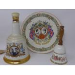 A Wade Commemorative Porcelain decanter from Bell's Scotch Whisky for the marriage of Prince