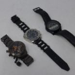 Two boxed Softech gentleman's wristwatches, together with another Softech gentleman's wristwatch (3)