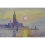 Andrew Spittle, Venice scene, watercolour, 36 x 56cm