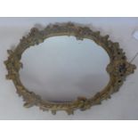 A gilt plaster mirror, 65 x 48cm