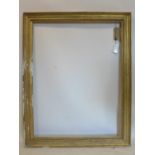 A large 19th century gilt wood picture frame, outer -103 x 129cm inner - 87 x 113cm