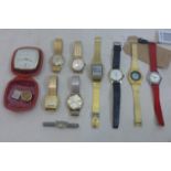 A collection of gentleman's wristwatches, to include Junghans, Seiko, Casio, Westclox, and others,