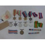 A collection of medals, to include WWI and WWII examples (qty)