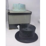 A Dutch top hat by Henri Beer, Dordrecht, size 57, bearing makers mark, in original box