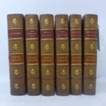 George Borrow (1803-1881), six leather bound books published by John Murray, Albemarle Street,