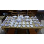 A large Spode Colonel pattern bone china dinner service, to include tureen, plates, soup bowls, cups