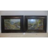 After Ernest Walbourn, a pair of prints in oak frames, 30 x 46cm