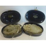 Two Barristers wigs in original tins by Ede & Ravenscroft