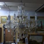 A Venetian style 6 branch chandelier