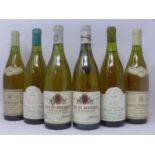 A mixed collection of 6 bottles of white wine, to include Clos des Monsieres, 1990, Cote de