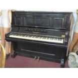 A late 19th/early 20th century Feurich upright piano, H.131 W.142 D.74cm